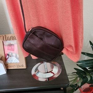 Brown Leather Crossbody Bag